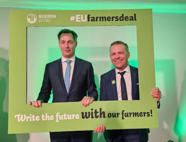 De Croo: "Landbouwers zijn als de kanarie in de koolmijn voor het EU-beleid"